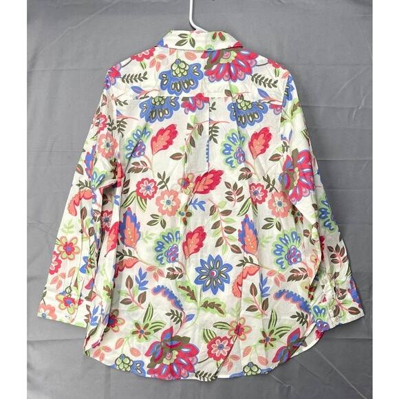 Talbot’s Modern Classic Shirt Darling Floral Sz 1X - Picture 2 of 14